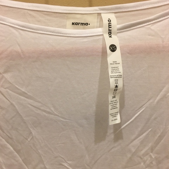Price✂️ Karma Light White Top - Picture 2 of 3